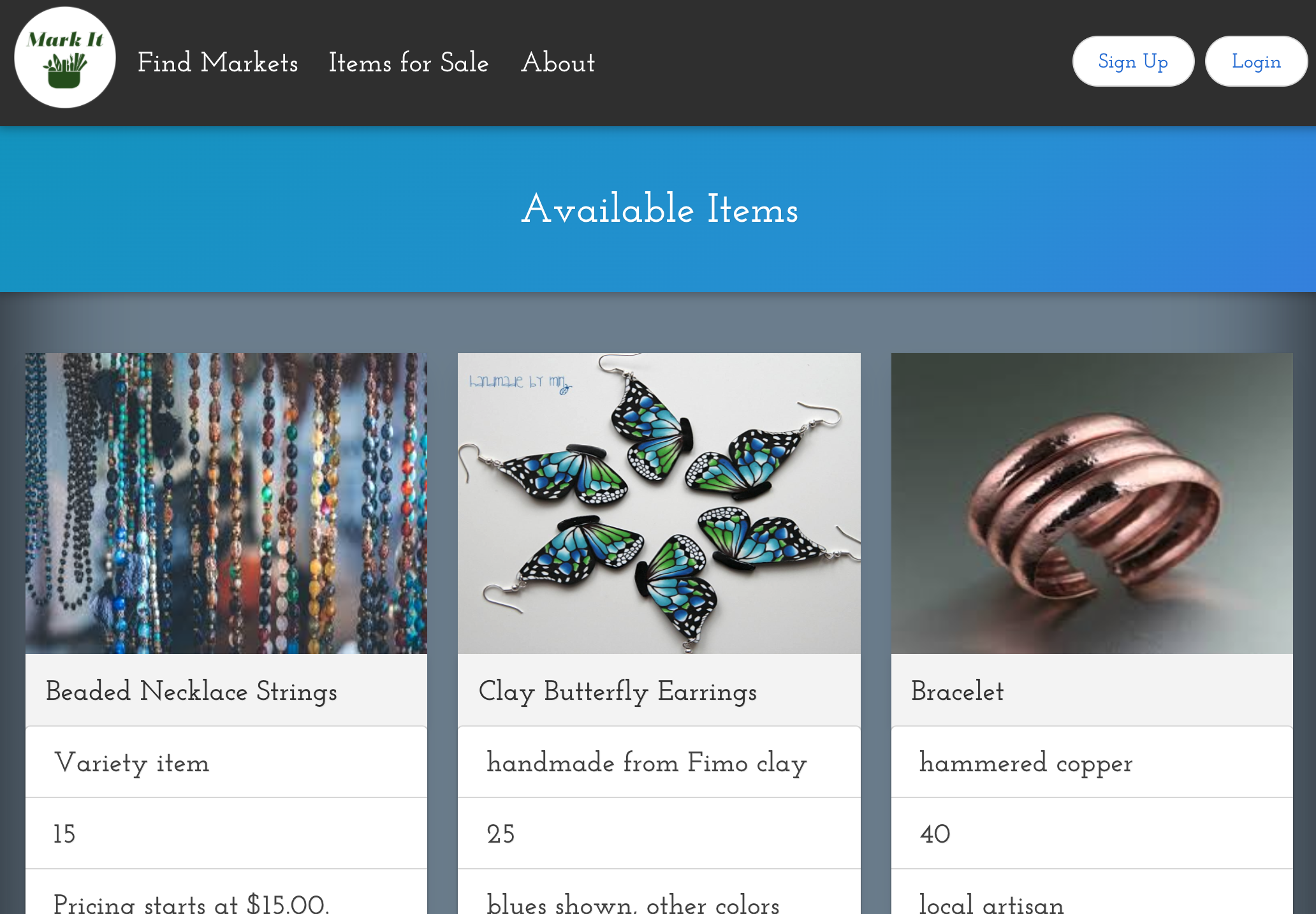 Mark-It app screenshot link